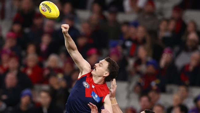 Jake Lever is a big addition to Melbourne’s backline after recovering from a shoulder injury. Picture: Michael Klein