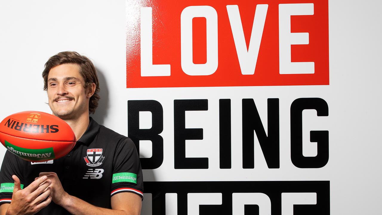 Steele after signing on for another five years at St Kilda. Picture: Mark Stewart