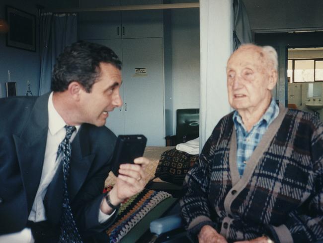 Ted Matthews at his nursing home in Collaroy.