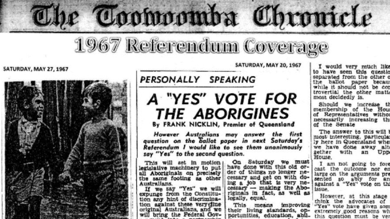 How The Chronicle reported the Australian referendum of May, 27, 1967.