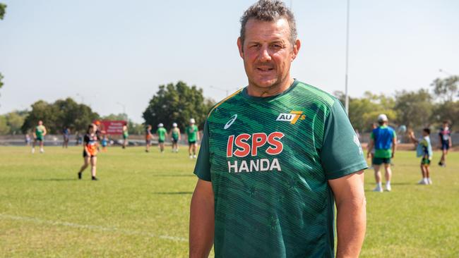 John Manenti Men's Head Coach as the Australian 7s men's team train in Darwin ahead of the 2024 Paris Olympics. Picture: Pema Tamang Pakhrin