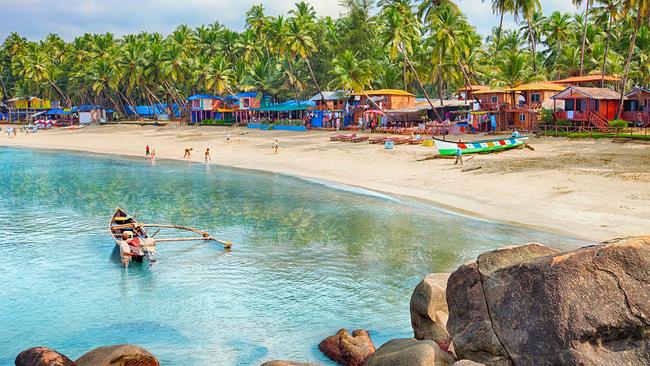 Palolem beach is one of Goa's most popular beaches.