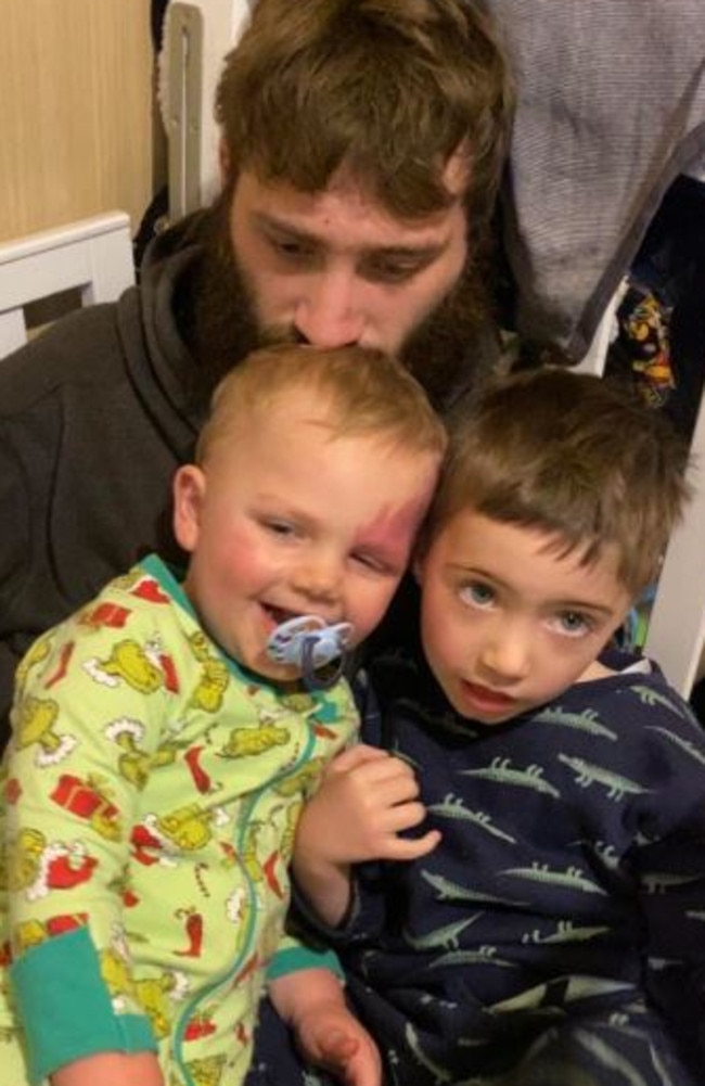 He was a loving, hands-on father to his boys Mason, 3, and Jax, 2. Picture: Supplied