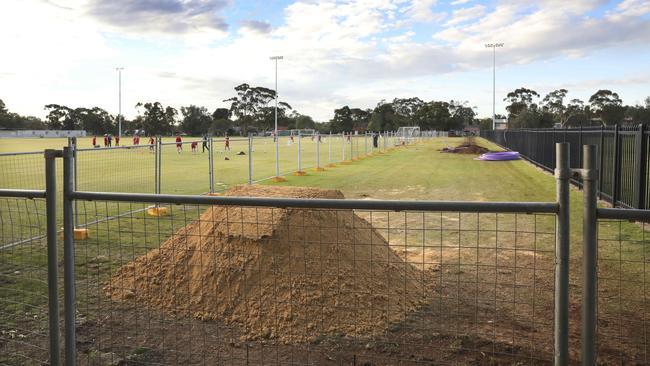 Adelaide United’s Elizabeth training ground is undergoing a major upgrade in conjunction with Playford Council. Picture: Dean Martin