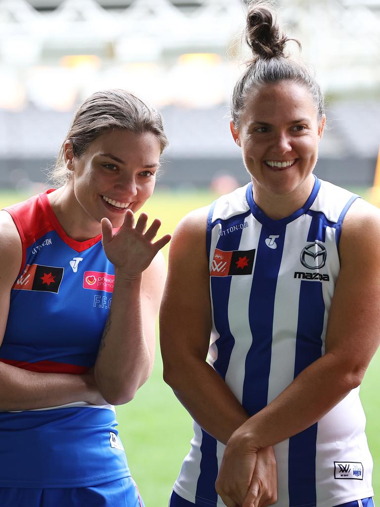 Ellie Blackburn and Emma Kearney. Picture: Michael Klein