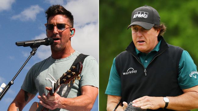 Country singer Jake Owen and golfer Phil Mickelson.