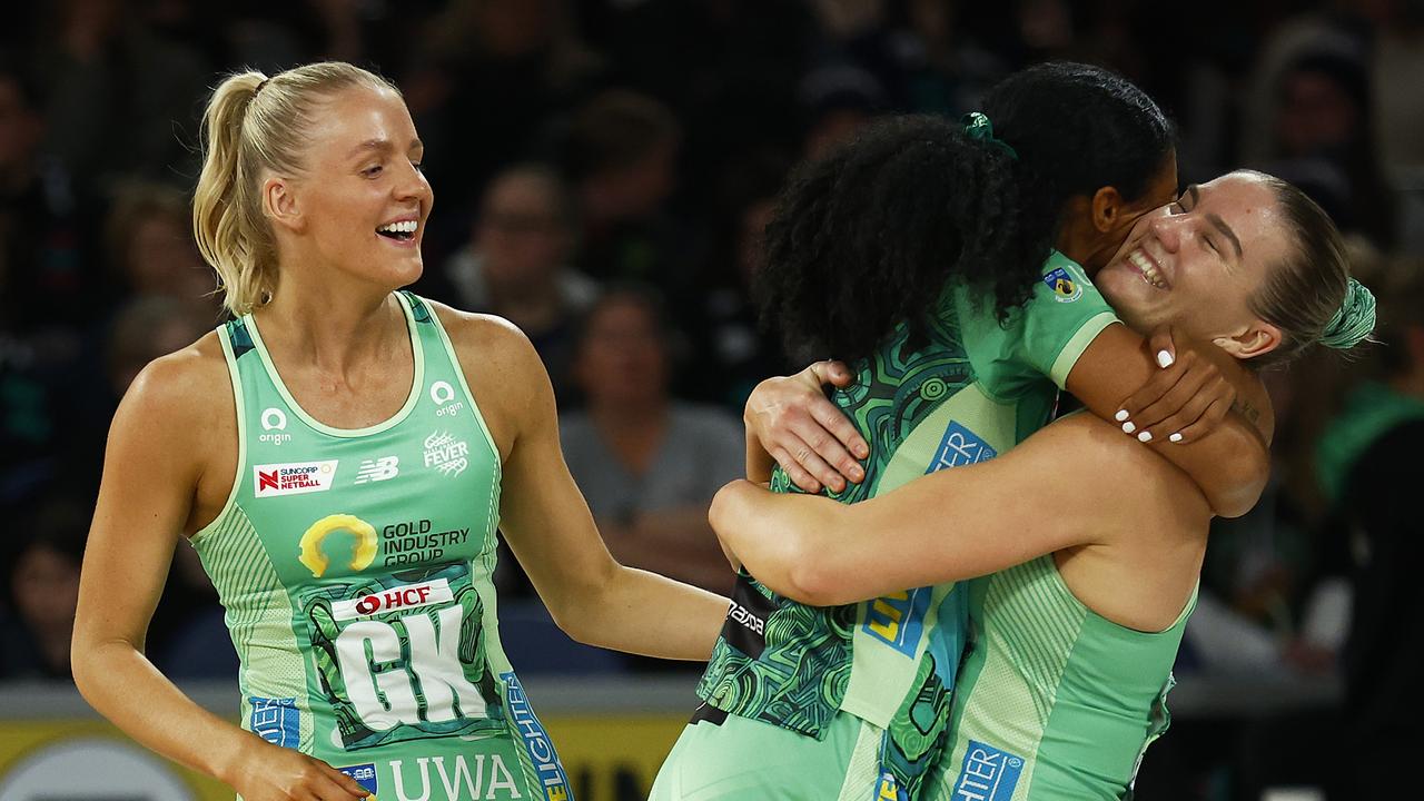 West Coast Fever. Picture: Daniel Pockett/Getty