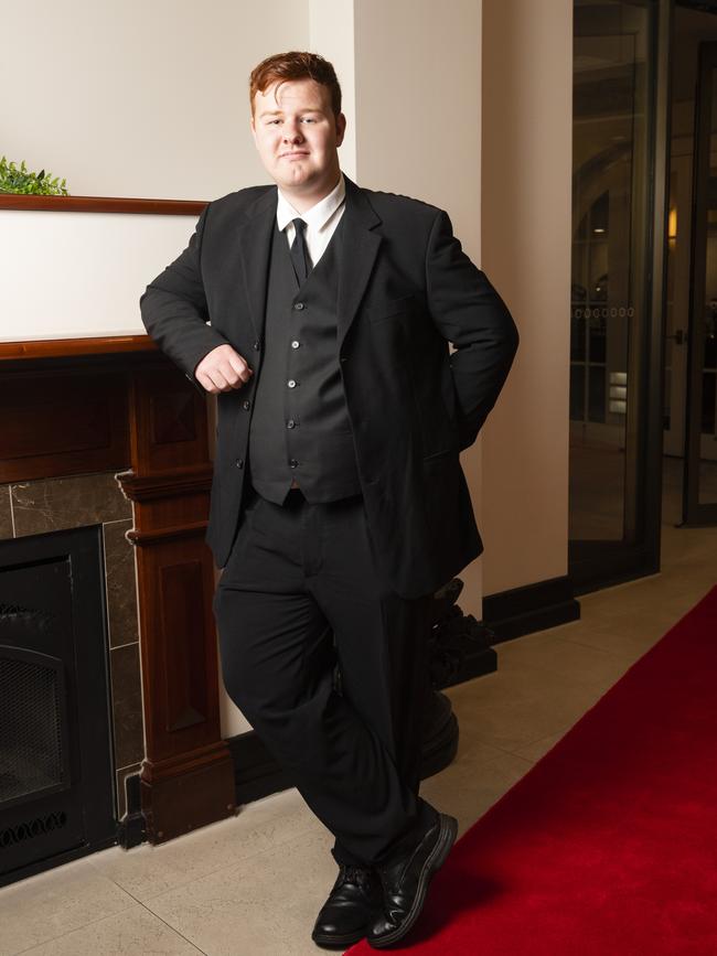 Kobe Farrell at the Toowoomba Flexi School formal at Burke and Wills Hotel, Thursday, October 20, 2022. Picture: Kevin Farmer