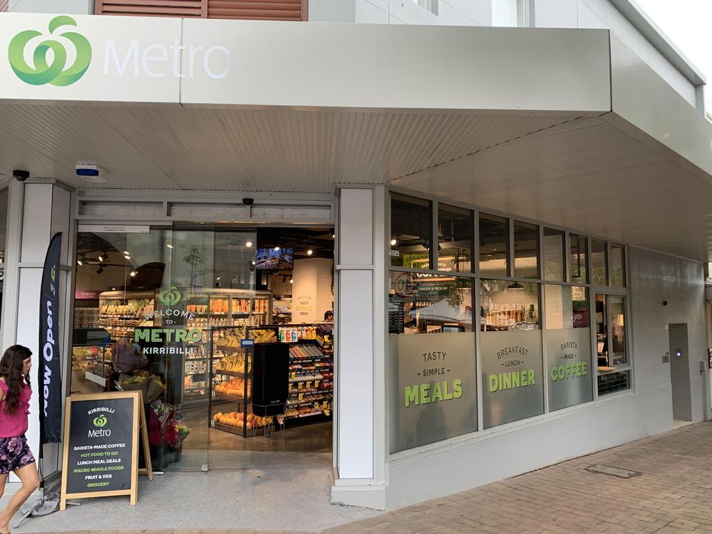 The modern style Woolworths Metro opened in Kirribilli on Wednesday.