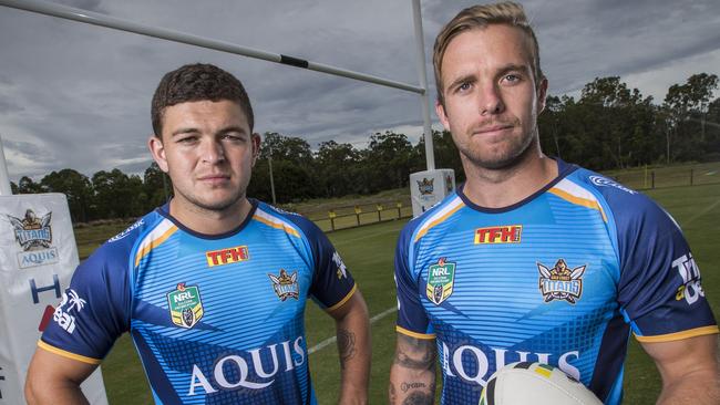 Ashley Taylor and Kane Elgey are among the disgruntled players. Picture: Nigel Hallett