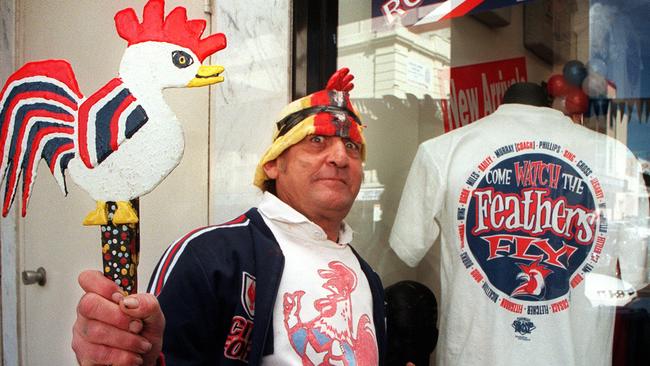 Brian the Rooster is one of the most passionate fans in the NRL.