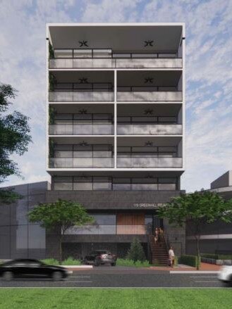 Artist’s impression of Rinaldi Group’s apartment project at 119 Greenhill Rd, Unley. Picture: SCAP