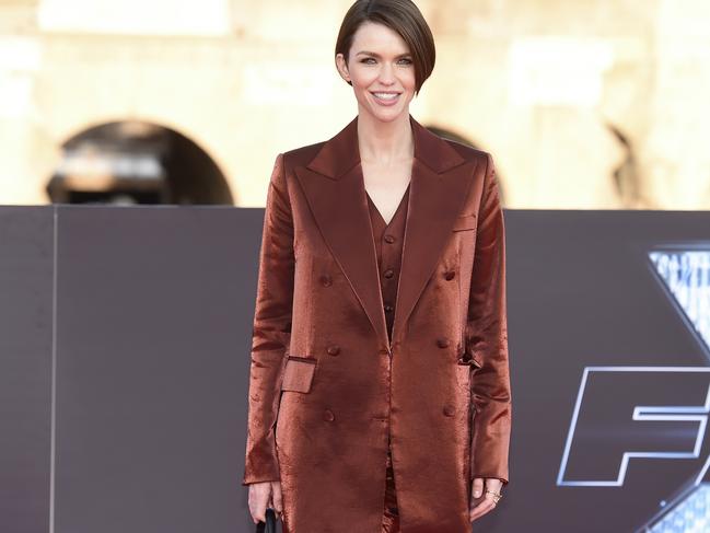 Australian actress and television presenter Ruby Rose on the red carpet at the world premiere of the film Fast X in Rome. Picture: Getty Images