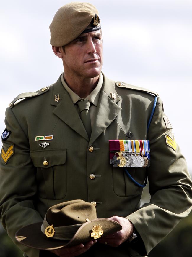 Corporal Benjamin Roberts-Smith, VC and MG trained Hastie and fellow officer ­candidates on the 2010 Special Air Service Regiment selection course