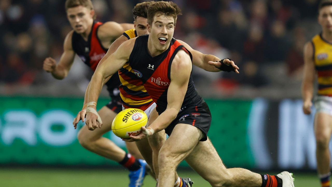 Zach Merrett recently signed a new deal with the Bombers. Picture: Getty Images