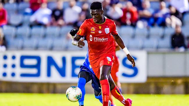 Adelaide United's Mohamed Toure in action. Picture: Ken Carter