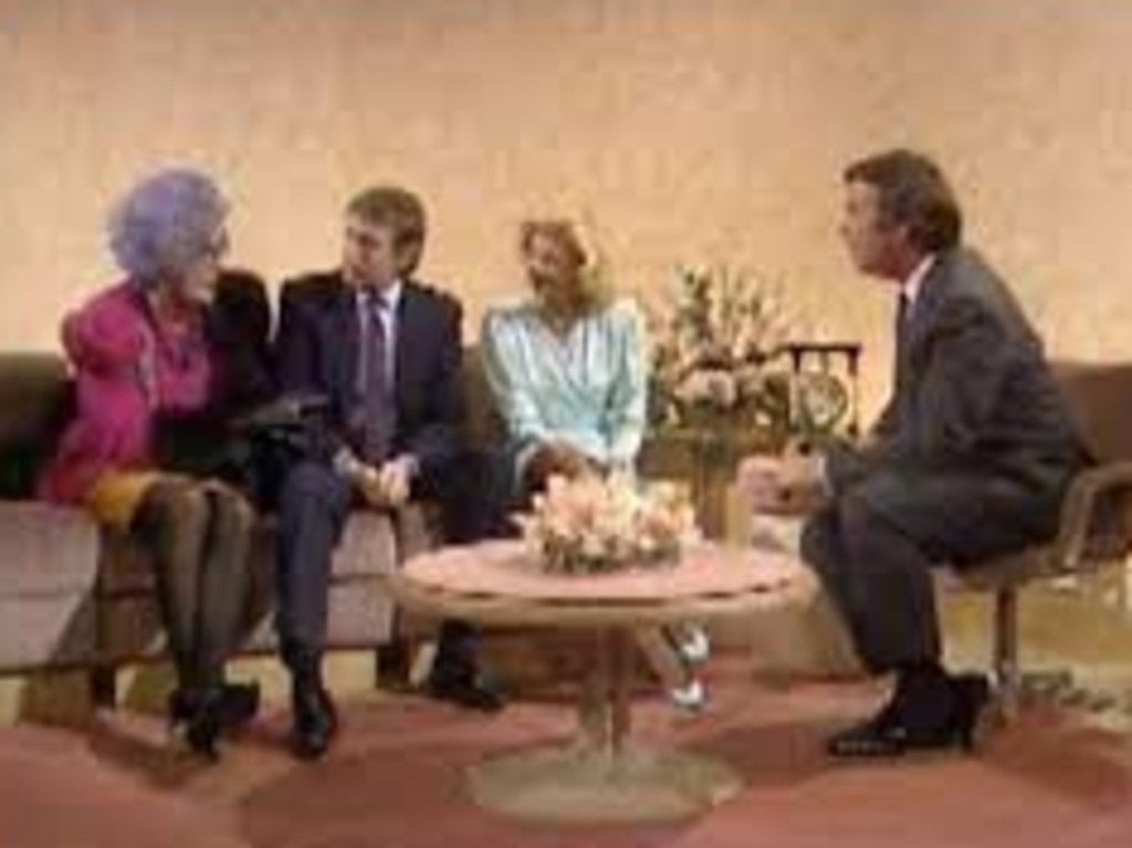 Dame Edna predicted Donald Trump’s political future on an episode of the British chat show, Wogan, in 1988. Picture: Supplied