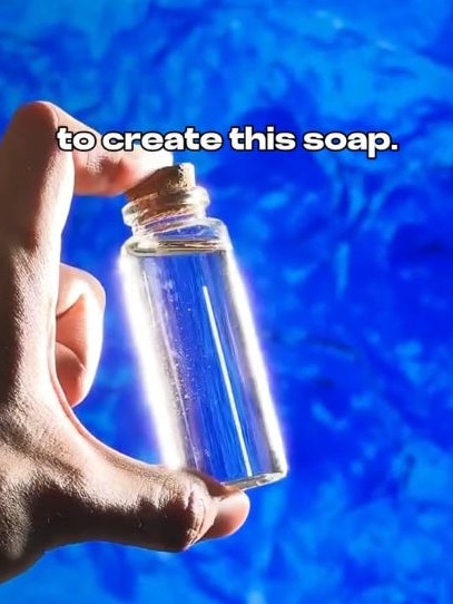 The actress is repurposing her bath water for diehard fans. Picture: TikTok
