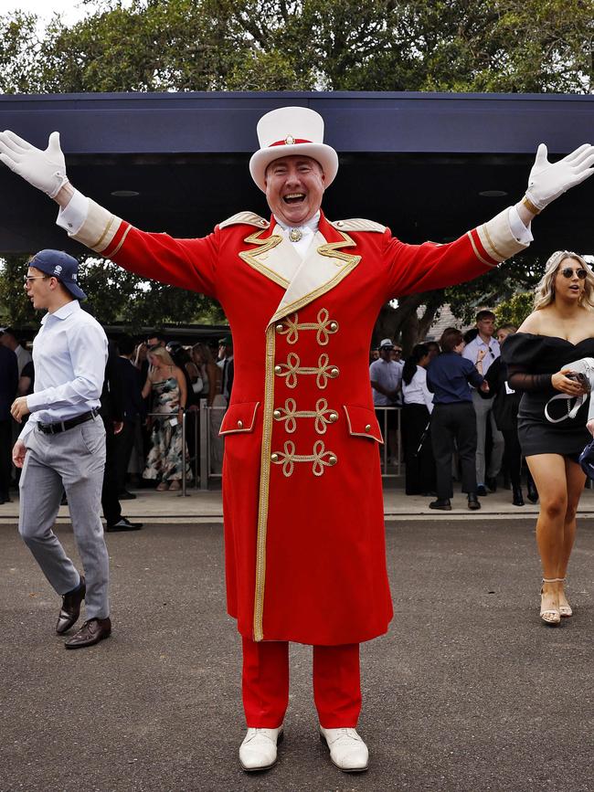 Punters arrive as the gates open. Picture: Sam Ruttyn