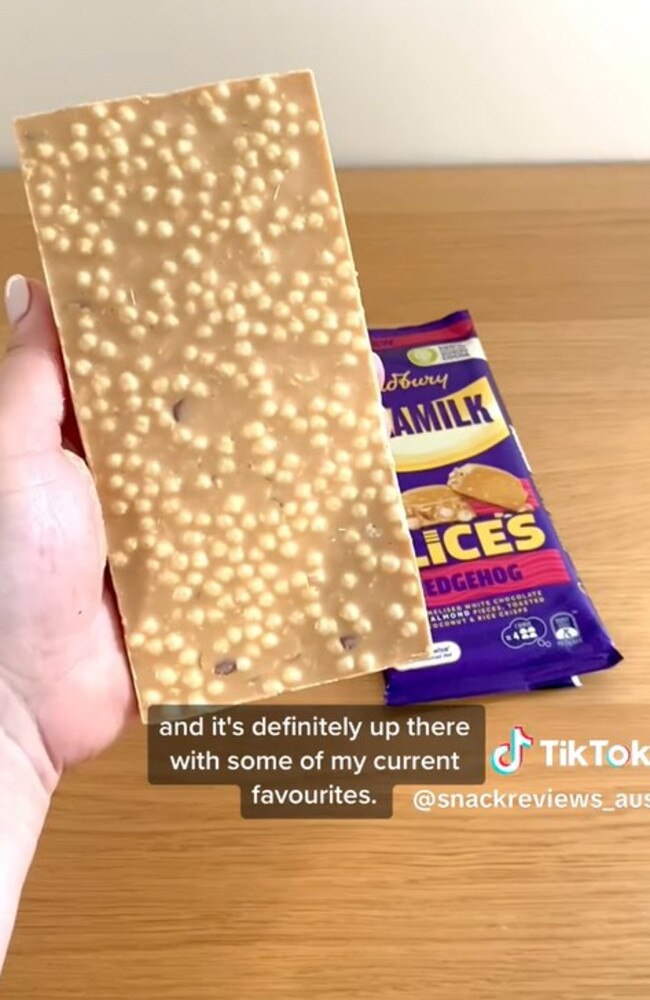 Cadbury has released a slices range. Picture: TikTok