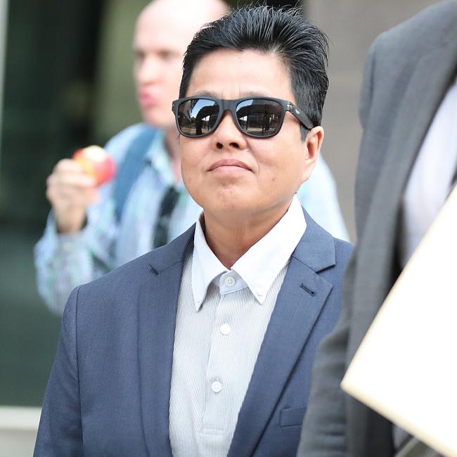 My Ut Trinh outside court this week. Picture: Annette Dew