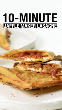 10-minute jaffle maker lasagne
