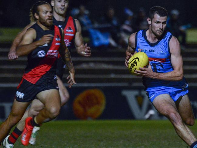 SANFL: West Adelaide v Sturt at Richmond Oval, Friday, May 17, 2019. Sturt's Matthew Crocker. (Pic: Brenton Edwards)