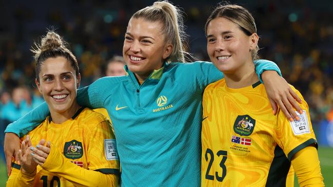 Katrina Gorry (left) and Charlotte Grant (centre) could join Kyra Cooney-Cross in England. Getty Images