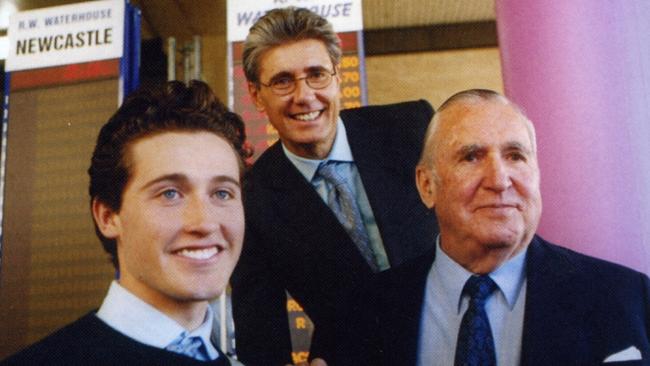 Three generations of the Waterhouses — Tom, Robbie and Bill Waterhouse.