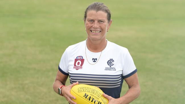 Coolangatta QAFLW coach Nicole Graves. Picture: Lawrence Pinder