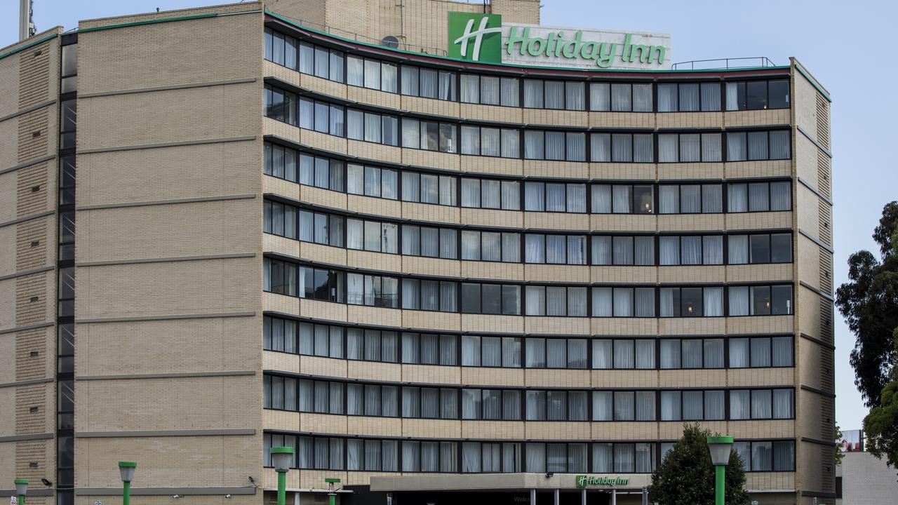 The airflow in hotels such as the Holiday Inn in Melbourne need to be assessed, Prof Mary-Louise McLaws says. Picture: Diego Fedele/Getty Images