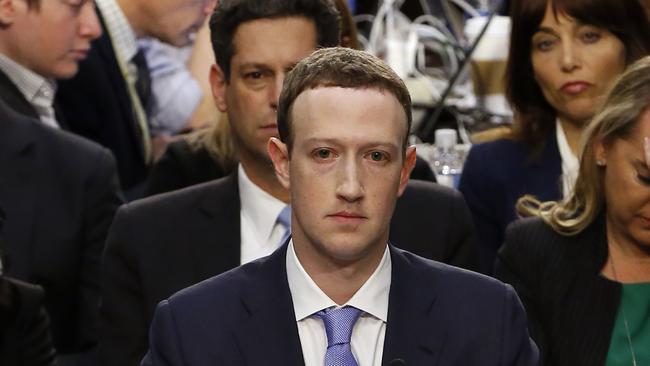 Mark Zuckerberg, Co-Founder and CEO of Facebook, testifies before a joint meeting of the United States Senate Committee on the Judiciary and the US Senate Committee on Commerce, Science, and Transportation during a hearing to examine Facebook, as it relates to social media privacy and the use and abuse of data, on Capitol Hill in Washington, DC on Tuesday, April 10, 2018. ***NO NEW YORK DAILY NEWS, NO NEW YORK TIMES, NO NEWSDAY***. 10 Apr 2018 Pictured: Mark Zuckerberg, Co-Founder and CEO of Facebook, testifies before a joint meeting of the United States Senate Committee on the Judiciary and the US Senate Committee on Commerce, Science, and Transportation during a hearing to examine Facebook, as it relates to social media privacy and the use and abuse of data, on Capitol Hill in Washington, DC on Tuesday, April 10, 2018. Credit: Alex Brandon / Pool via CNP. Photo credit: Alex Brandon - Pool via CNP / MEGA  TheMegaAgency.com +1 888 505 6342