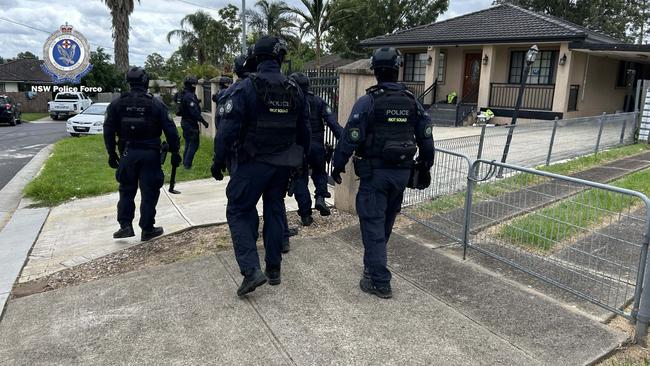 Strike Force Howse raided properties in southwest Sydney after the arrests.