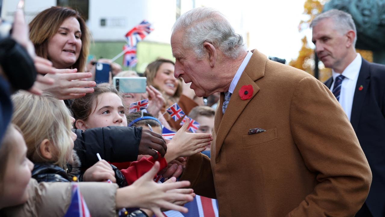 King Charles III greets people as he visits the Mansion House in Doncaster during an official visit to Yorkshire on November 9, 2022. Picture: Getty Images