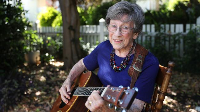 Country music legend Joy McKean at home in Sydney. Picture: John Feder