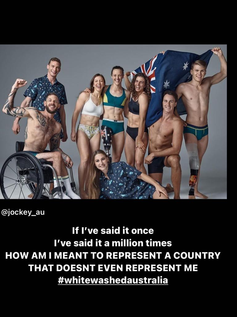 Cambage took issue with the athletes selected to represent Australia in promotional shoots.