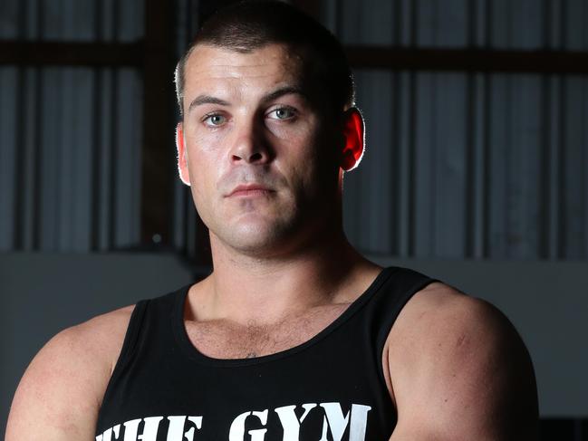 Former NRL star Danny Wicks pictured in The Gym at Yamba Pic Jason O'Brien