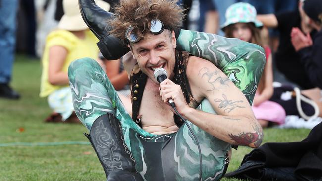 Samora Squid entertains the Taste of the Huon crowd. Picture: NIKKI DAVIS-JONES