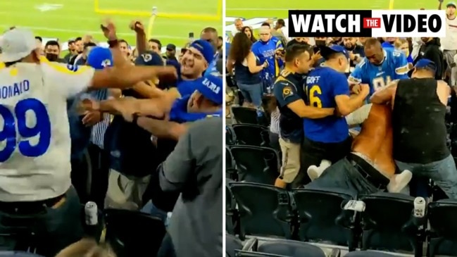 NFL spectator pummelled, bloodied in insane stadium brawl