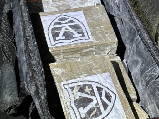 The cocaine was concealed in cement bags. Picture: NSW Police