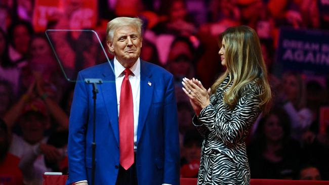 Melania Trump’s defended her husband in an interview on Fox. Picture: AP