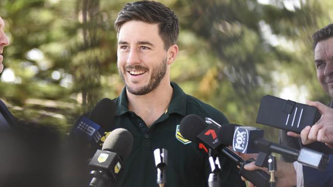 Ben Hunt speaks to media in Sydney.