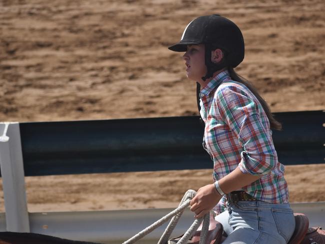 Alpha's Tia Dillon at the 23rd annual Paradise Lagoons Campdraft on May 10, 2025.