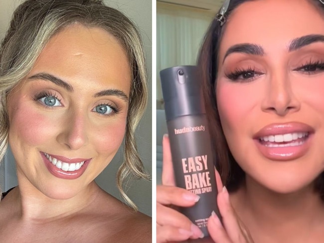 Huda Beauty's Easy Bake Setting Spray is the secret to makeup lasting over 12 hours.