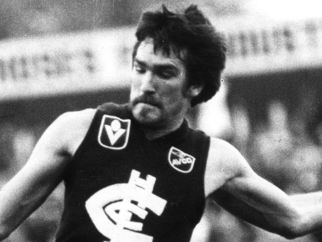 1981. Carlton's Peter Bosustow. [Sp Globe 25/5/1982]