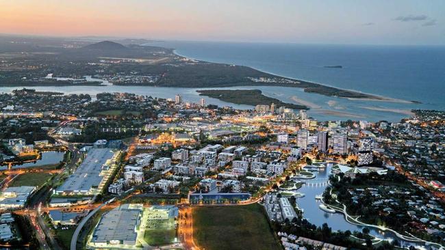 LOOKING AHEAD: The central business district at Maroochydore is planned to be the heart of the Sunshine Coast.