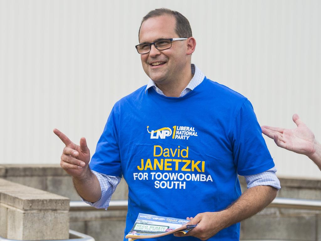 Member for Toowoomba South David Janetzki is in the frame for the deputy position. Picture: Kevin Farmer