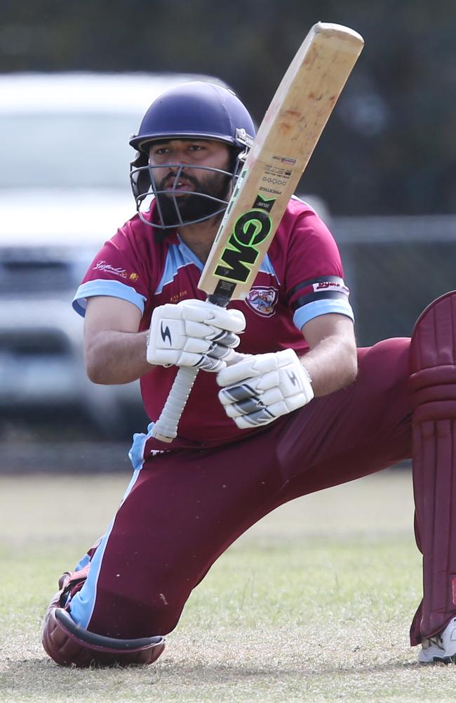 cricket GCA3: St Albans-Breakwater v Newcomb &amp; District. Newcomb &amp; District batsman Kamble Sourabh Picture Mark Wilson