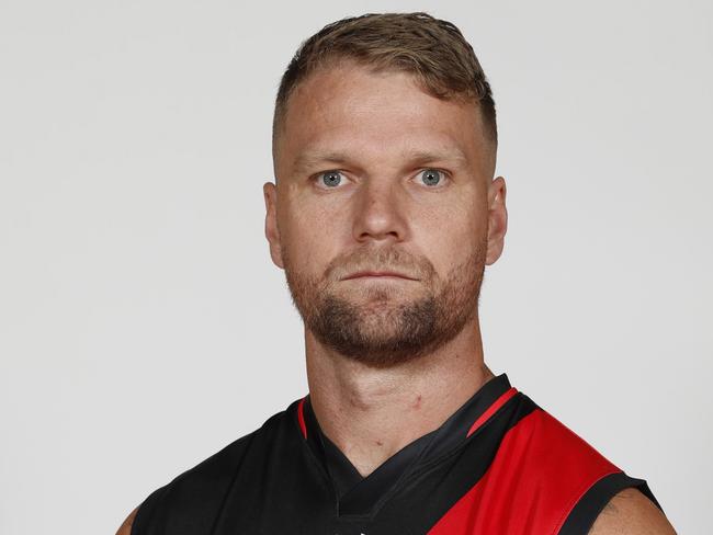 MELBOURNE, AUSTRALIA - FEBRUARY 14: STRINGER Jake during the Essendon 2023 Official Team Photo Day at the Hangar on February 14, 2023 in Melbourne, Australia. (Photo by Sarah Morton/AFL Photos)