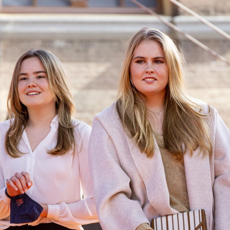 Princess Ariane of The Netherlands and Princess Amalia of The Netherlands. Picture: Patrick van Katwijk/Getty Images